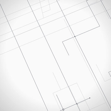 Futuristic Geometric Wire Cube Illustration