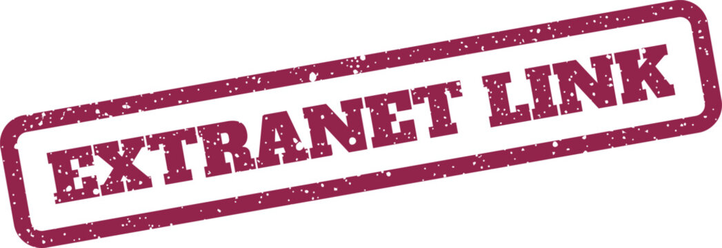 Distressed stamp showing Extranet Link text, an ideal visual for connections and access points within a network