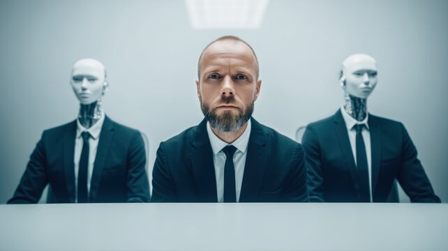 Robot Coworker AI Agent in Workplace Automation
