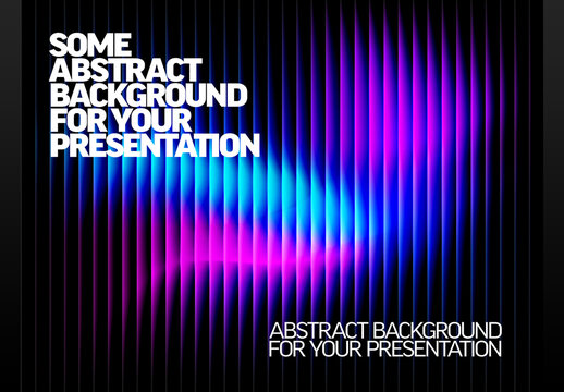 Abstract Neon Line Background for Digital Presentations