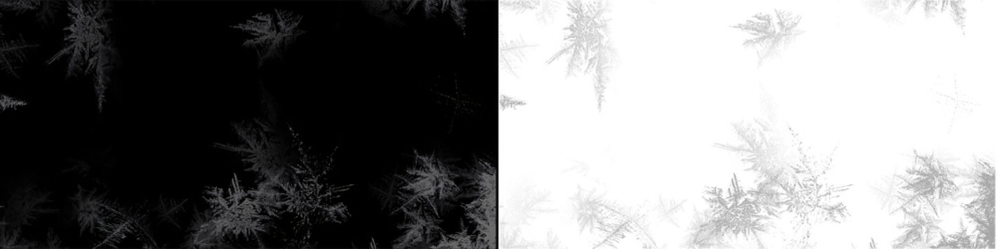 Abstract illustration displaying frost pattern overlay texture creating visual effect for winter or ice concepts.