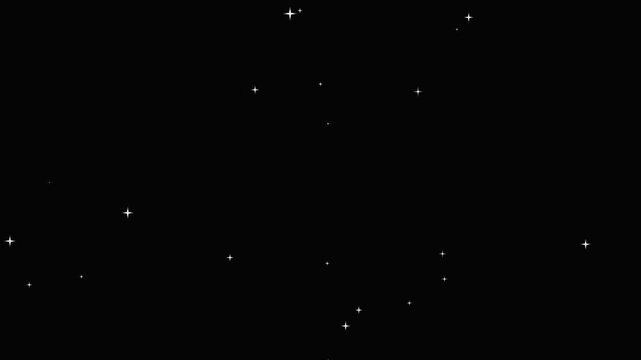 Stars shine effect background animation twinkle festive holiday decoration.Thousands of twinkling stars fill a dark night sky in this perfectly seamless motion loop.Alpha Beautiful stars twinkling at 