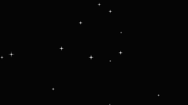 Stars shine effect background animation twinkle festive holiday decoration.Thousands of twinkling stars fill a dark night sky in this perfectly seamless motion loop.Alpha Beautiful stars twinkling at 