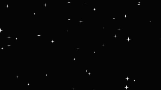 Stars shine effect background animation twinkle festive holiday decoration.Thousands of twinkling stars fill a dark night sky in this perfectly seamless motion loop.Alpha Beautiful stars twinkling at 