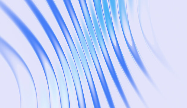Abstract blue curves with soft light effects