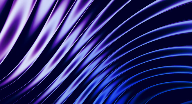 Abstract wave patterns with vibrant lights