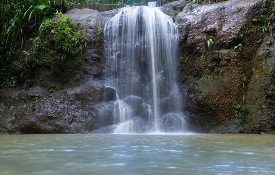 Waterfall in the Colo-I-Suva Forest Park nature reserve near Suva, the capital of Fiji