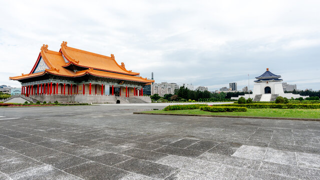 Liberty Square and Chiang Kai-shek Memorial in Taipei