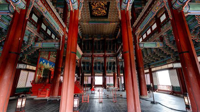 Gyeongbokgung Palace interior in Seoul