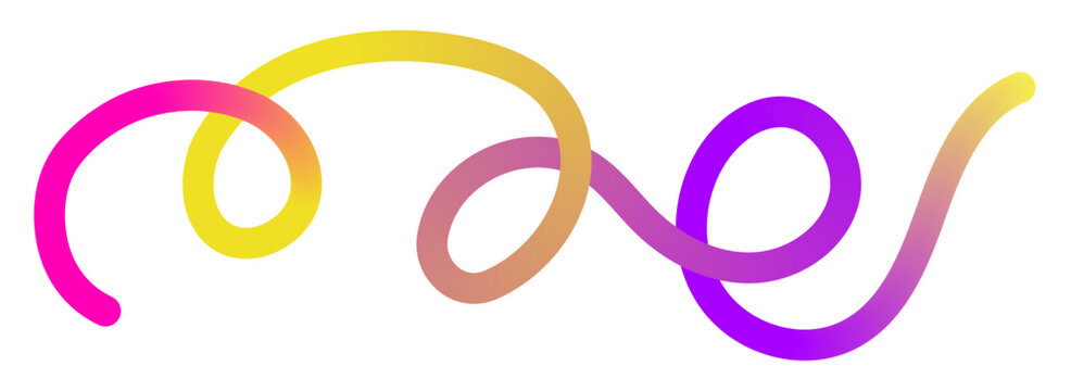 Liquid motion effect with colorful entangled swirls and loops for modern project.