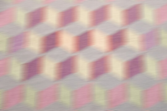 Multicolored geometric pattern in soft focus