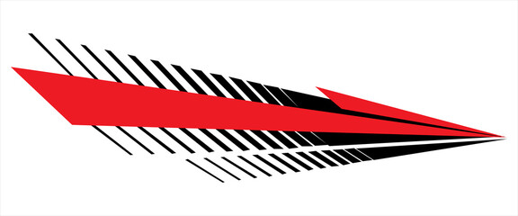 Fototapeta premium Vector pattern for tuning cars, trucks, minibuses, SUVs, motos, yachts. Technology sticker. Abstract arrow. Modern sports graphics. Vector background