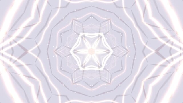 Asanoha Grid Halftone Tunnel Abstract Loop Background