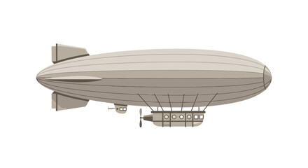 Vintage Zeppelin Airship Illustration © Azrha