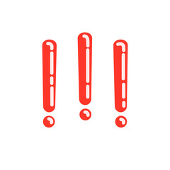 Exclamation Mark, Exclamation Point, Red Exclamation Mark Emoji. 3D or Glossy Double Exclamation Mark Icon symbol to indicate strong feelings, high volume, to show emphasis, highlight information