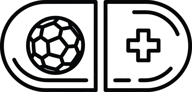 Soccer video game controller icon