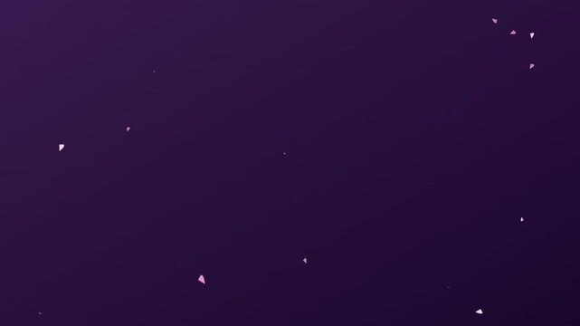 modern cherry blossom petals falling on soft purple