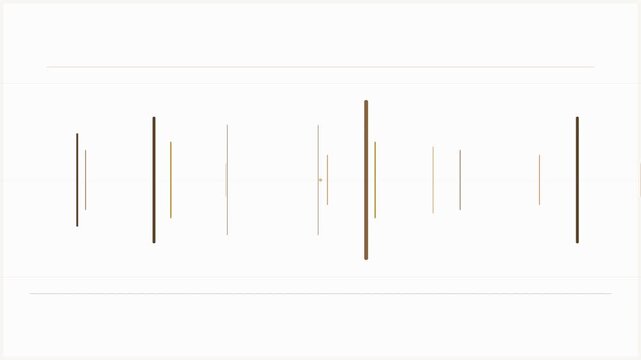 Modern Bronze Linear Pattern Stretching On Bright Graphic Background