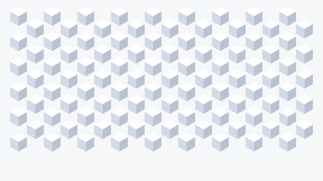 modern abstract 3d floating cube array background