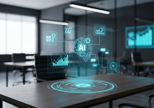 Ai Natural Language Processing Icons - Modern Business Concept