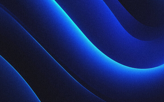 Ethereal blue curves against a dark gradient backdrop