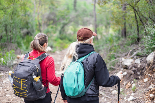 Two hikers explore the lush trails of Lycian Way