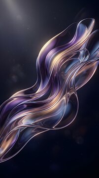 Luxury Silk Fluid Abstract Wallpaper for Mobile