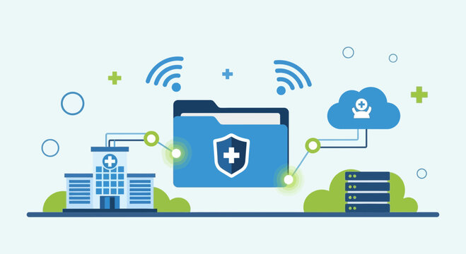 Digital Health Records Security: Hospital Data Cloud Storage and Network Protection