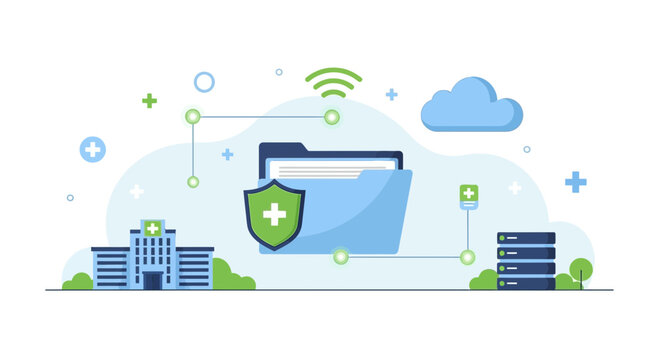 Digital Health Records Security: Hospital Data Cloud Storage and Network Connection