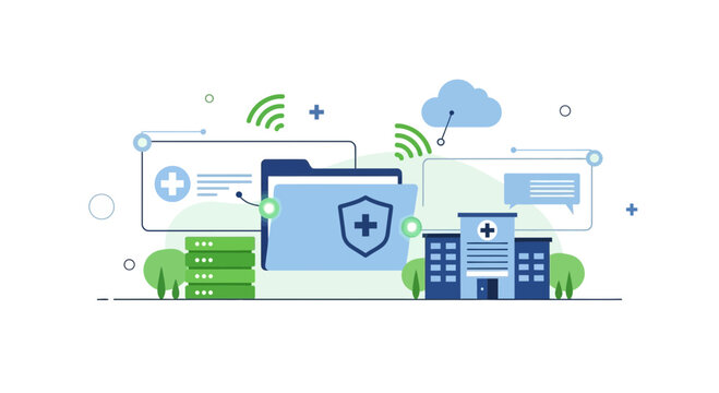 Digital Health Records Security: Hospital Data Cloud Storage and Network Connection