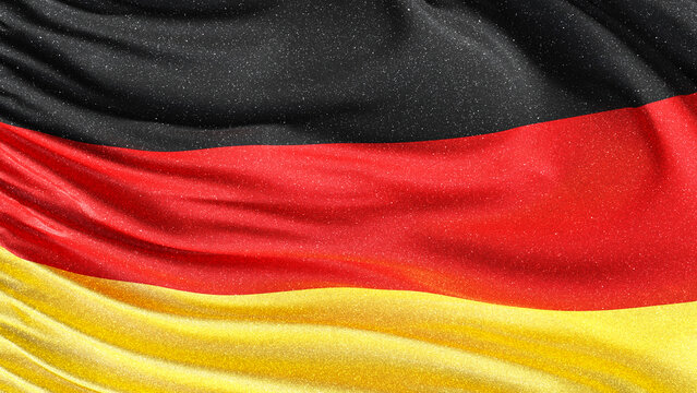Germany flag with glittering particles effect | Germany flag background full screen 