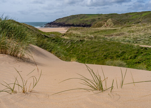 FreshWater Beach Views around Pembrookshire west wales UK