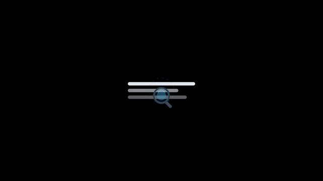 magnifying glass search engine optimization animation