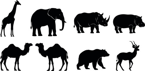 set of animals silhouettes © Tarif
