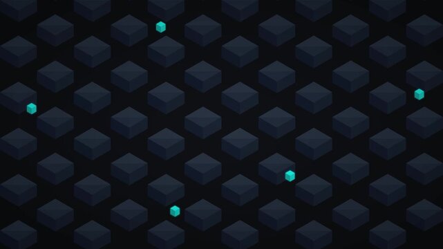 isometric 3d abstract staircase pattern motion background