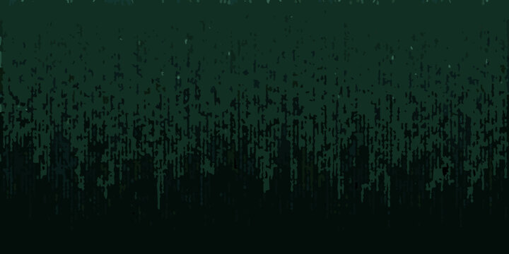 matrix code rain a seamless vertical cascade of green digital data