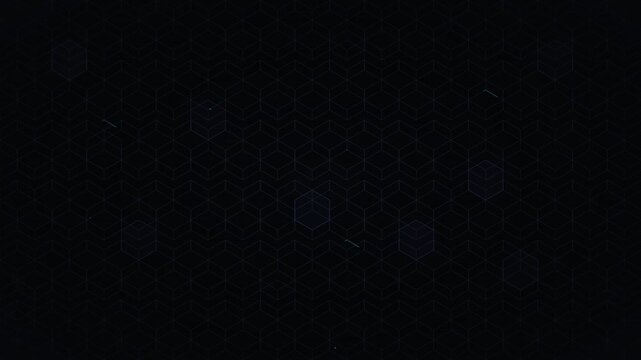 interlocking hexagons grid modern vector motion background