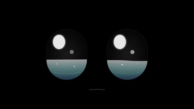 holding back tears emoji shimmering on black backdrop