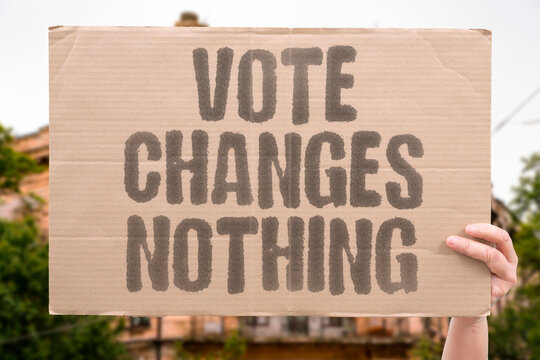 "Vote Changes Nothing" Electoral outcomes leave entrenched informal structures undisturbed. HIDDEN. ELECTIONS. CONTROL. UNELECTED. POLICY.