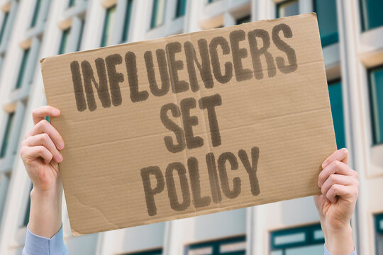 "Influencers Set Policy" Informal cultural figures exert more regulatory pressure than elected legislators. HIDDEN. CONTROL. INFLUENCE. SOCIAL. POLICY.