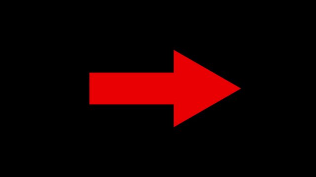Arrow symbol icon. Directional sign arrow points to the right ,Abstract directional arrow icon animation ,neon arrow loading animation. 4k video