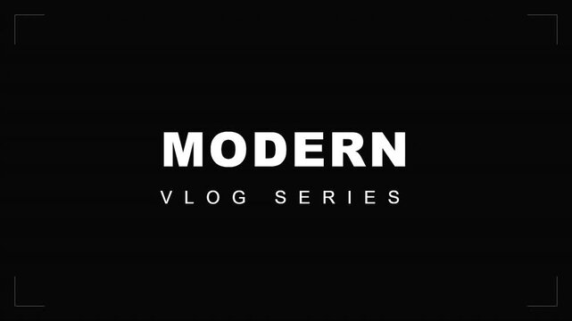 glitchy rgb split text animation for modern vlogs