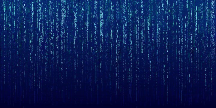 blue digital rain background abstract data stream texture