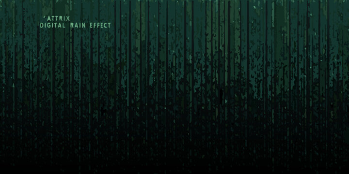 matrix code rain seamless vertical cascade of green digital characters