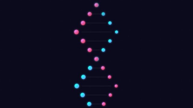 geometric abstract dna spiral colorful 3d motion