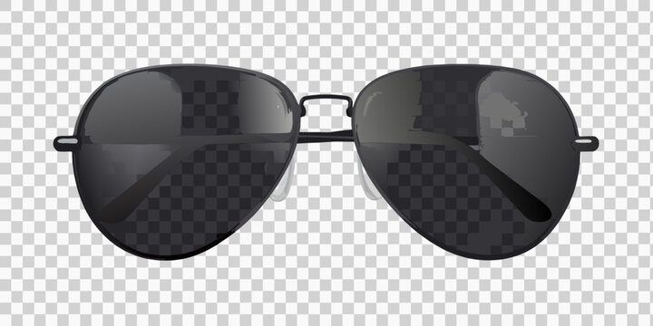 aviator sunglasses isolated on transparent background