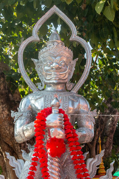 The Silver Thao Wessuwan at Wat Srisuphan