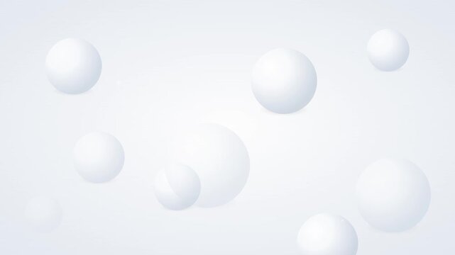 floating 3d spheres soft modern motion background