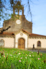 Naklejka premium San Esteban de Leces church in Asturias