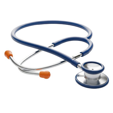 Medical stethoscope isolated on a clean background